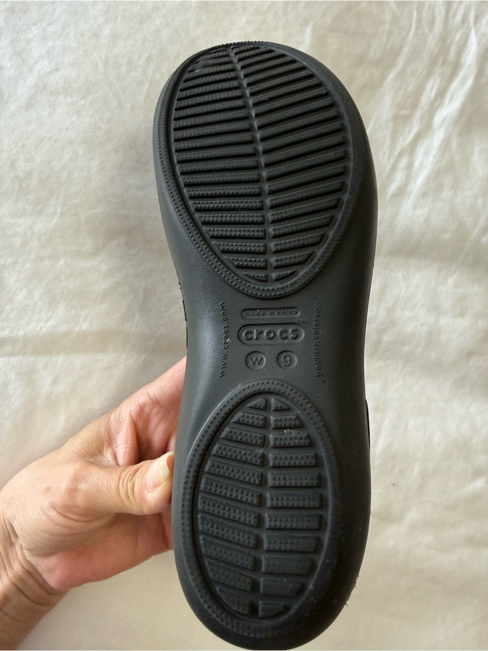 Crocs | Women's 9 | Black Thea Slingback Slip On Ballet Flat Comfort Shoes - Picture 5 of 7